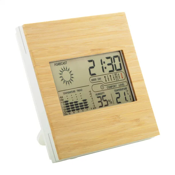Boocast bamboo weather station Natural