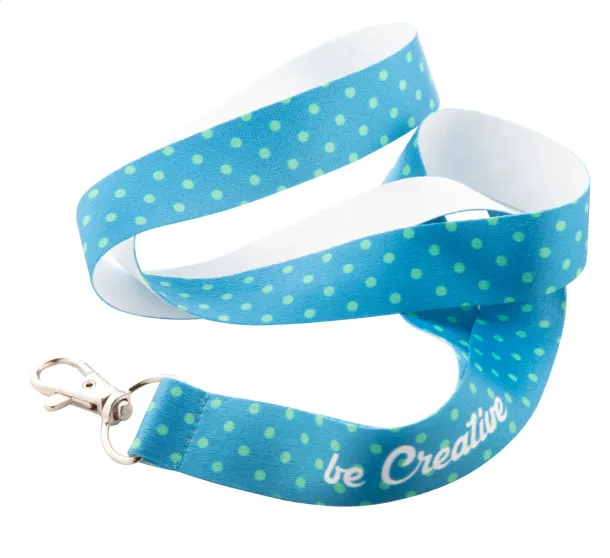 Subyard Zero RPET custom sublimation lanyard White