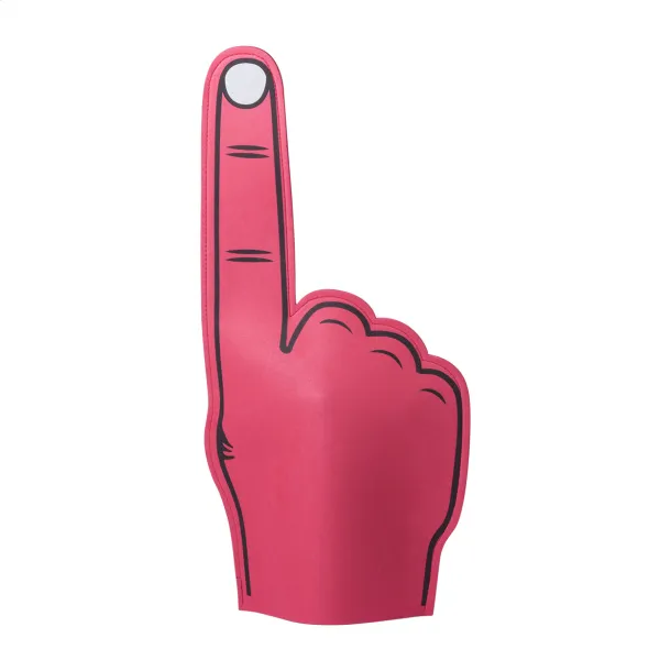Fanly cheering hand Red