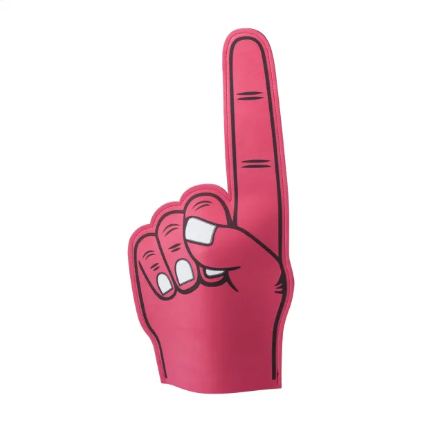 Fanly cheering hand Red
