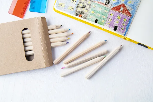 Lea set of 12 pencils Natural