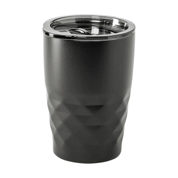 Cupper copper insulated thermo mug Black