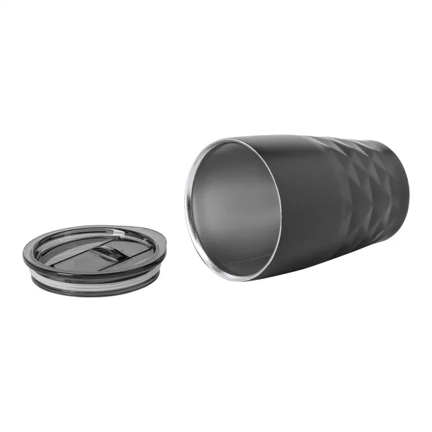 Cupper copper insulated thermo mug Black