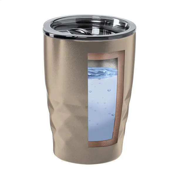 Cupper copper insulated thermo mug Gold