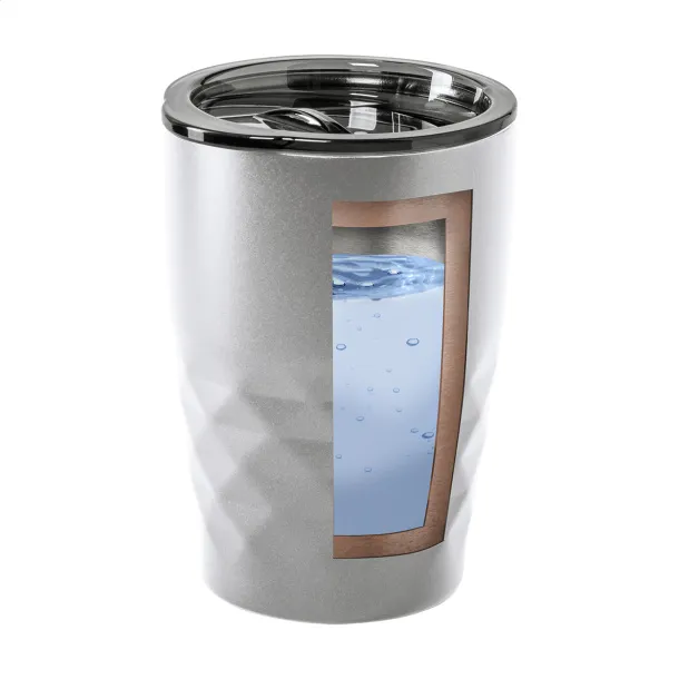 Cupper copper insulated thermo mug Silver