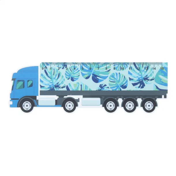 Trucker 15 15 cm ruler, truck White