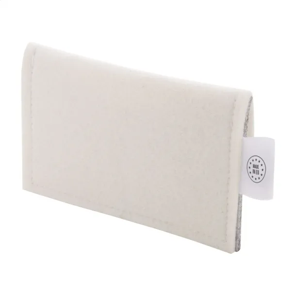 CreaFelt Money custom purse White Grey