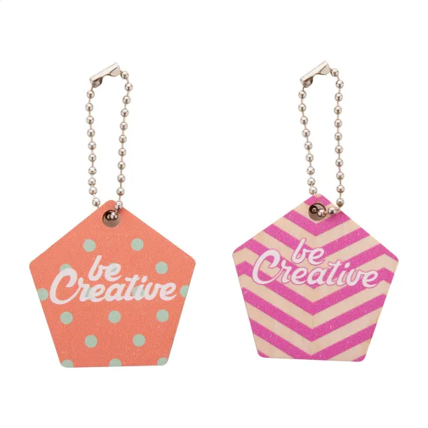 CreaFob Wood custom keyring Natural