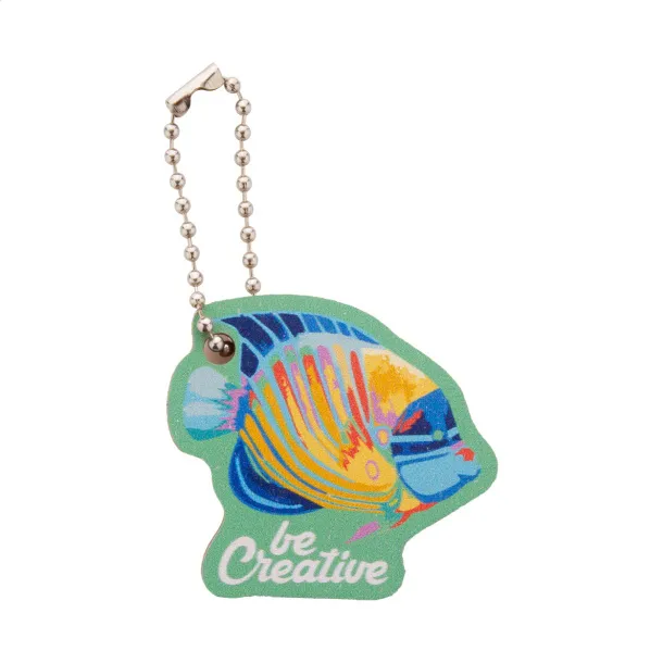 CreaFob Wood custom keyring Natural