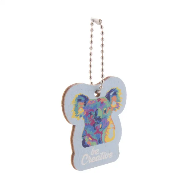 CreaFob Wood custom keyring Natural