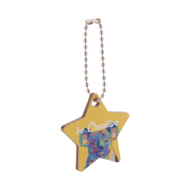 CreaFob Wood personalizirani privjesak za ključeve (oblik na narudžbu) Prirodna