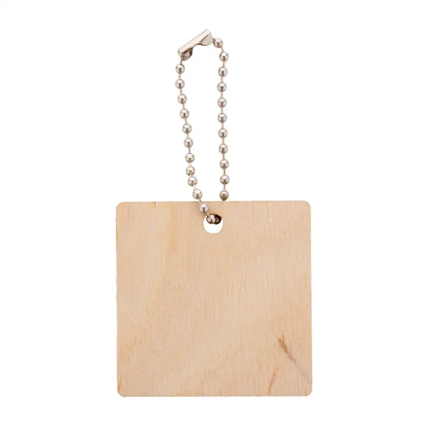 CreaFob Wood custom keyring Natural