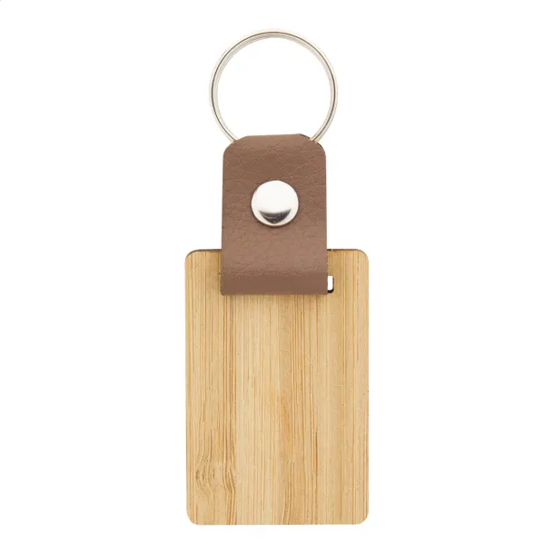 Blopp keyring, rectangle Natural