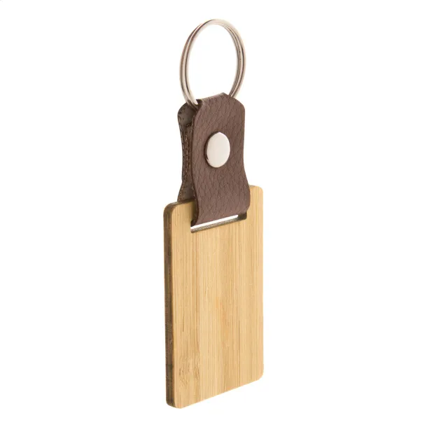 Blopp keyring, rectangle Natural