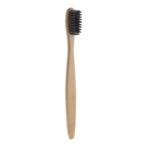 Boohoo Mini kids bamboo toothbrush Black Natural