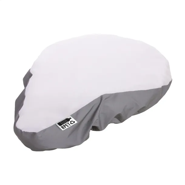 CreaRide Reflect custom RPET bicycle seat cover White