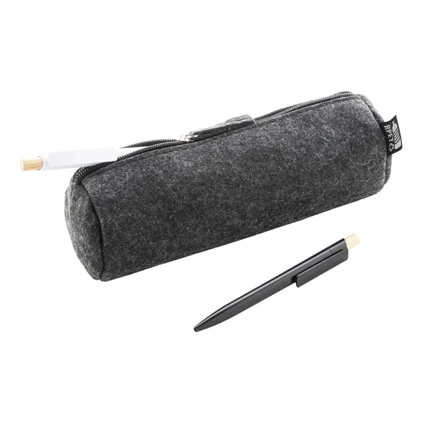 Refelt Draw RPET felt pen case Dark grey