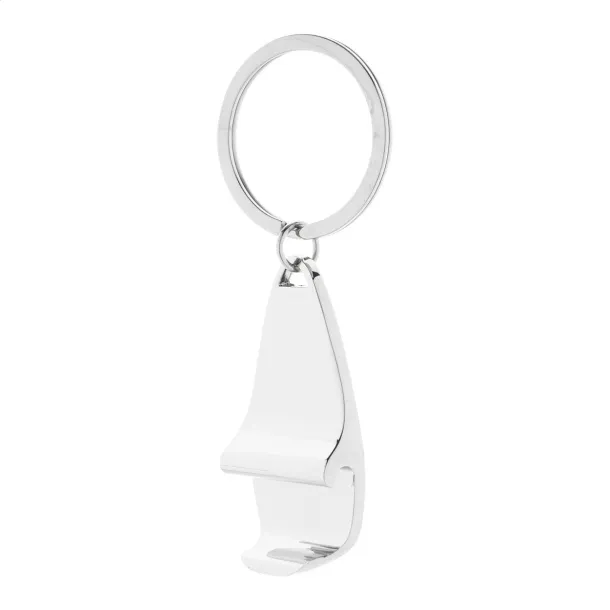 Kapka bottle opener keyring Silver