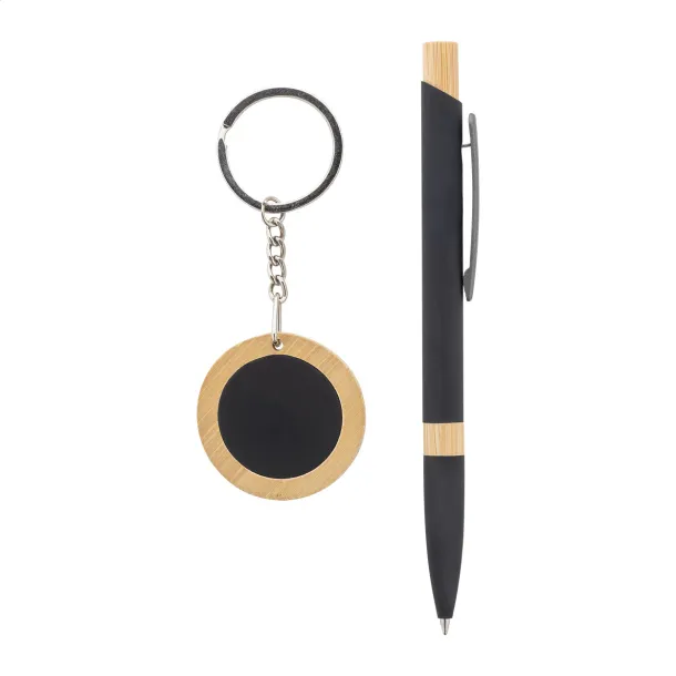 Specuset pen and keyring set Black