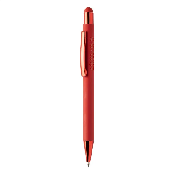 Shinely touch ballpoint pen Red