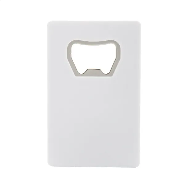 Swipe bottle opener White