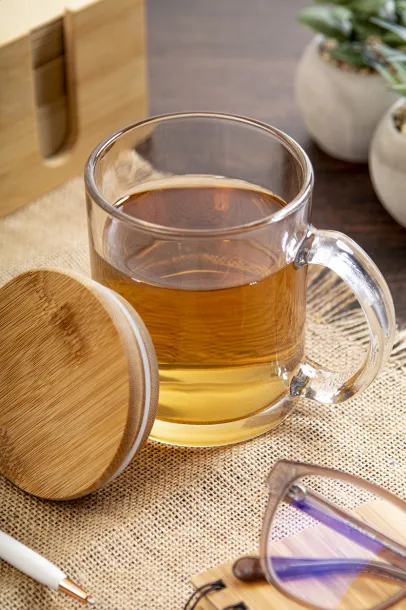 Strobba recycled glass mug Transparent Natural