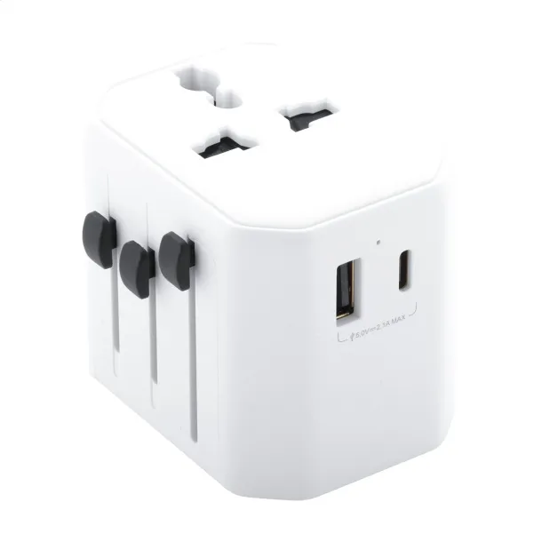 Jetsetter putni adapter Bijela
