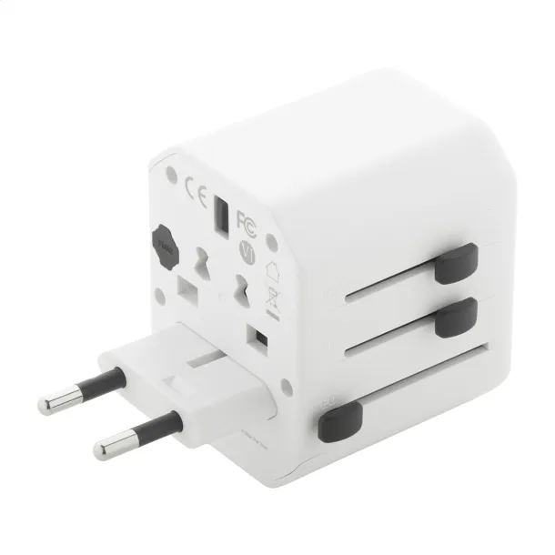 Jetsetter putni adapter Bijela