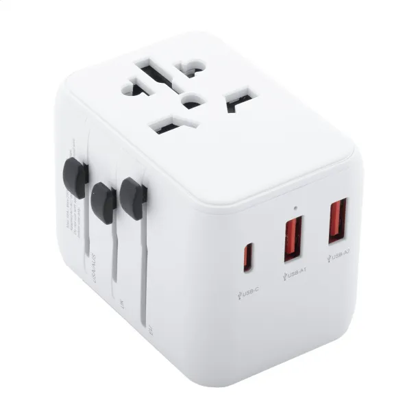 Jetsetter Plus brzi putni adapter Bijela