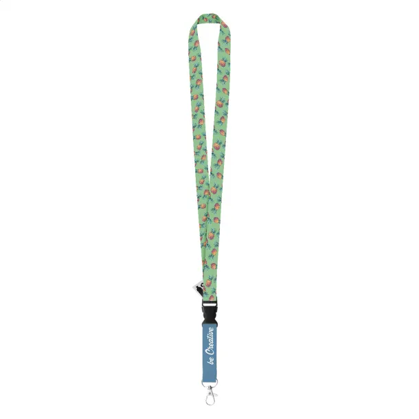 Subyard C RPET custom sublimation lanyard White