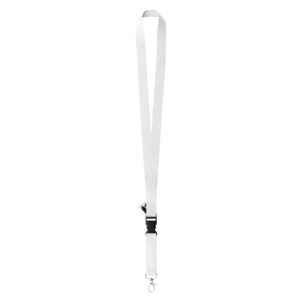 Subyard C RPET custom sublimation lanyard White