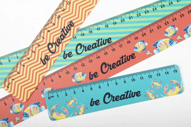 Drawy 30 personalizirano ravnalo, 30 cm Bijela