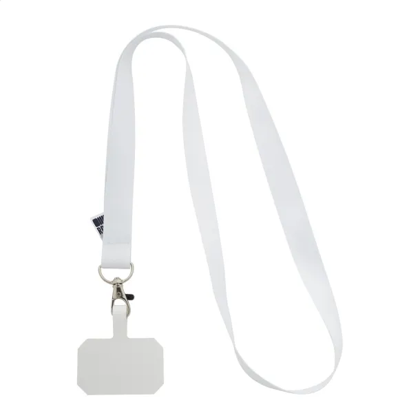Subyard Mobile RPET custom RPET mobile holder lanyard White
