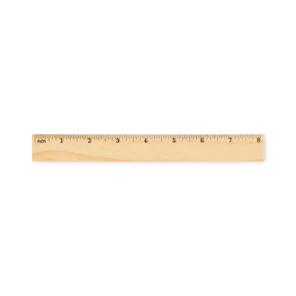 RULER20 Drveno ravnalo 20 cm Drvo
