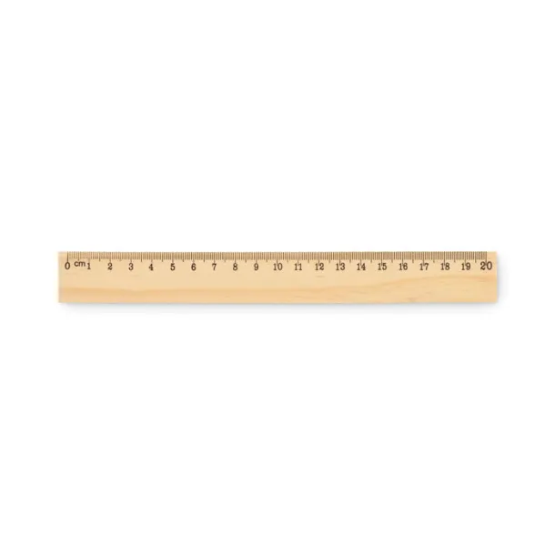 RULER20 Drveno ravnalo 20 cm Drvo