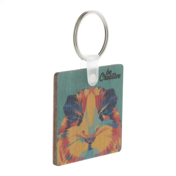 Woody C keyring Natural