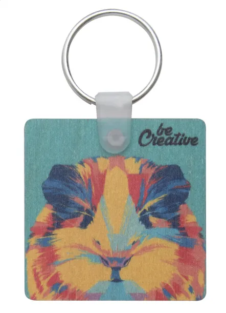 Woody C keyring Natural