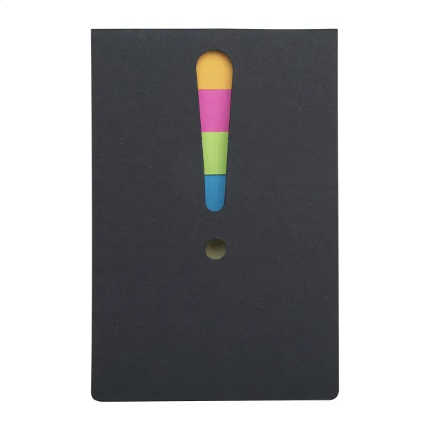Exclam adhesive notepad Black
