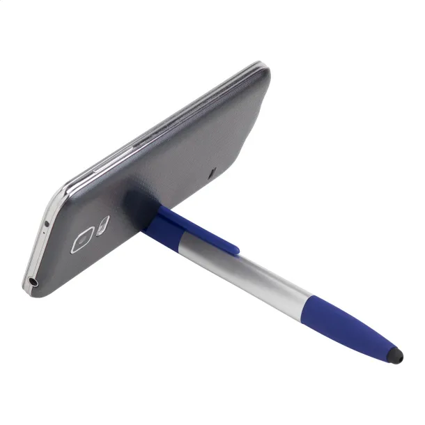 Handy touch ballpoint pen Blue Silver