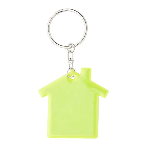Abrax keyring safety yellow