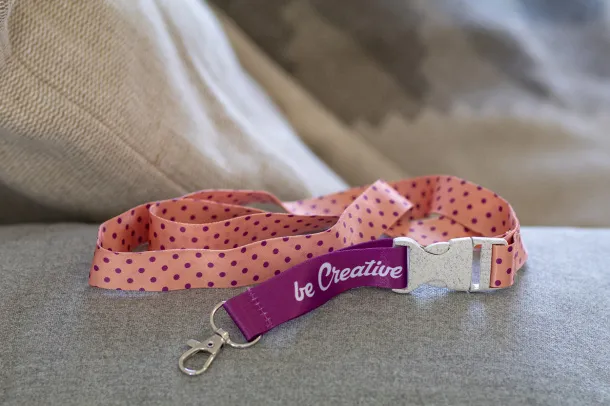 Subyard C Eco custom sublimation lanyard White