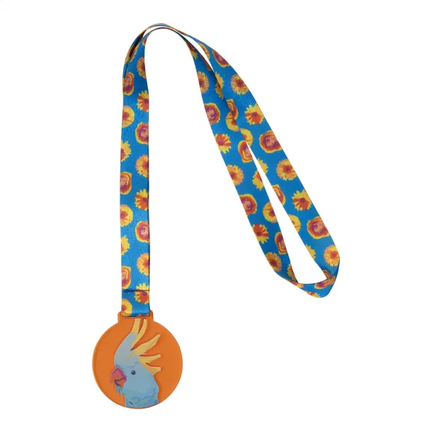 Subdal Colour custom medal transparent orange