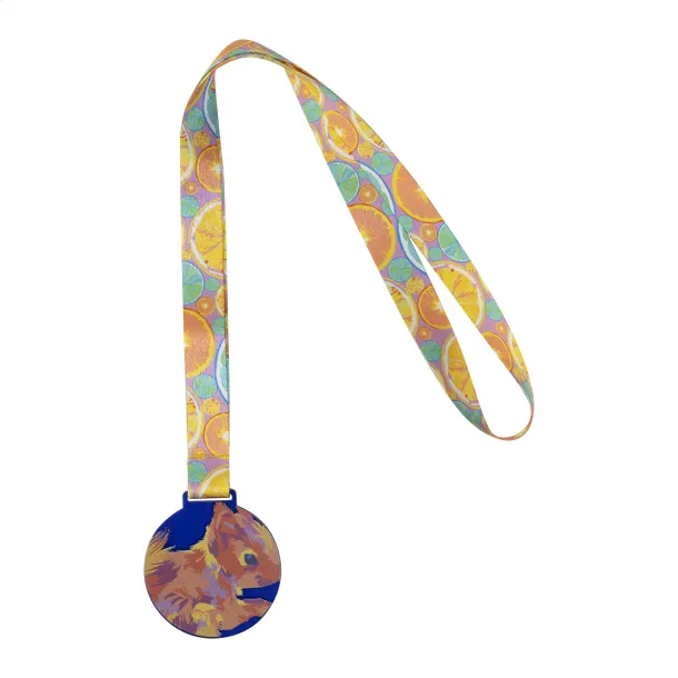 Subdal Colour custom medal transparent blue