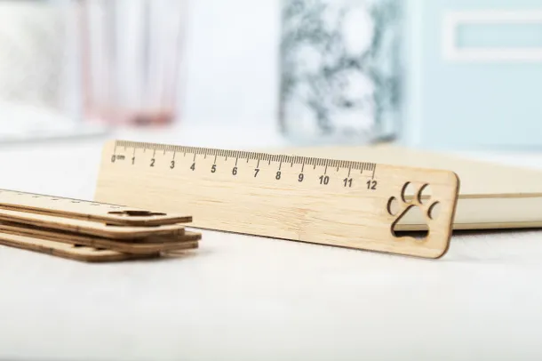 Rooler bamboo ruler, paw Natural