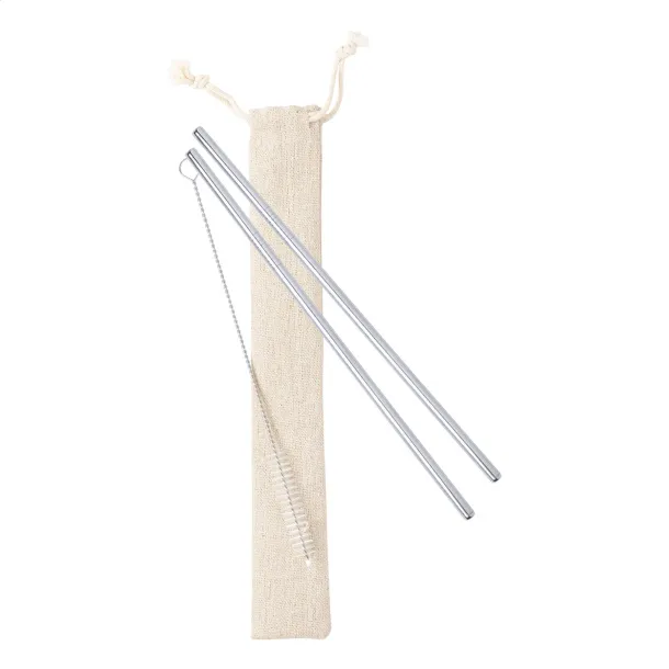 SteelSip straw set Silver