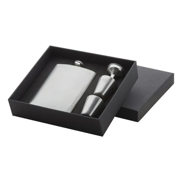 Shackleton hip flask set Silver