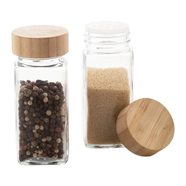 Kashmir spice holder set Transparent Natural