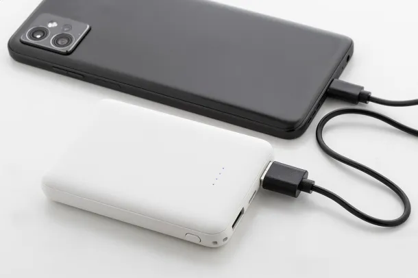 Rabobank Slim rABS prijenosna baterija, 5 000 mAh Bijela