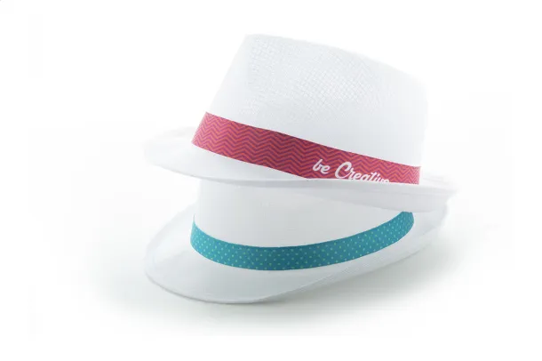 Subrero sublimation band for straw hats White