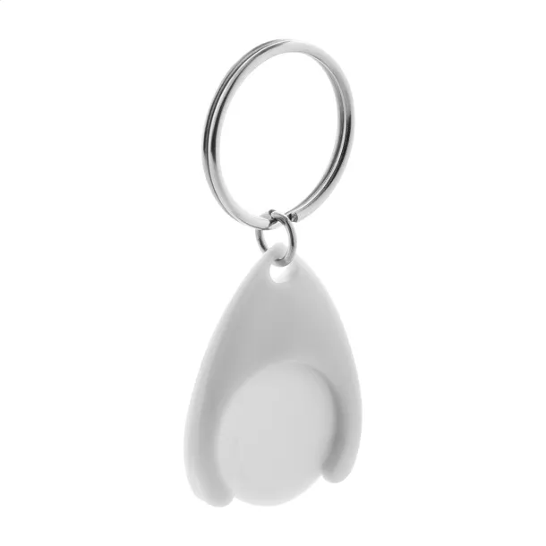 Nelly trolley coin keyring White